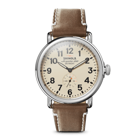 Runwell 41mm|Mother of Pearl Dial|Bourbon Leather Strap Runwell 41mm|Mother of Pearl Dial|Bourbon Leather Strap