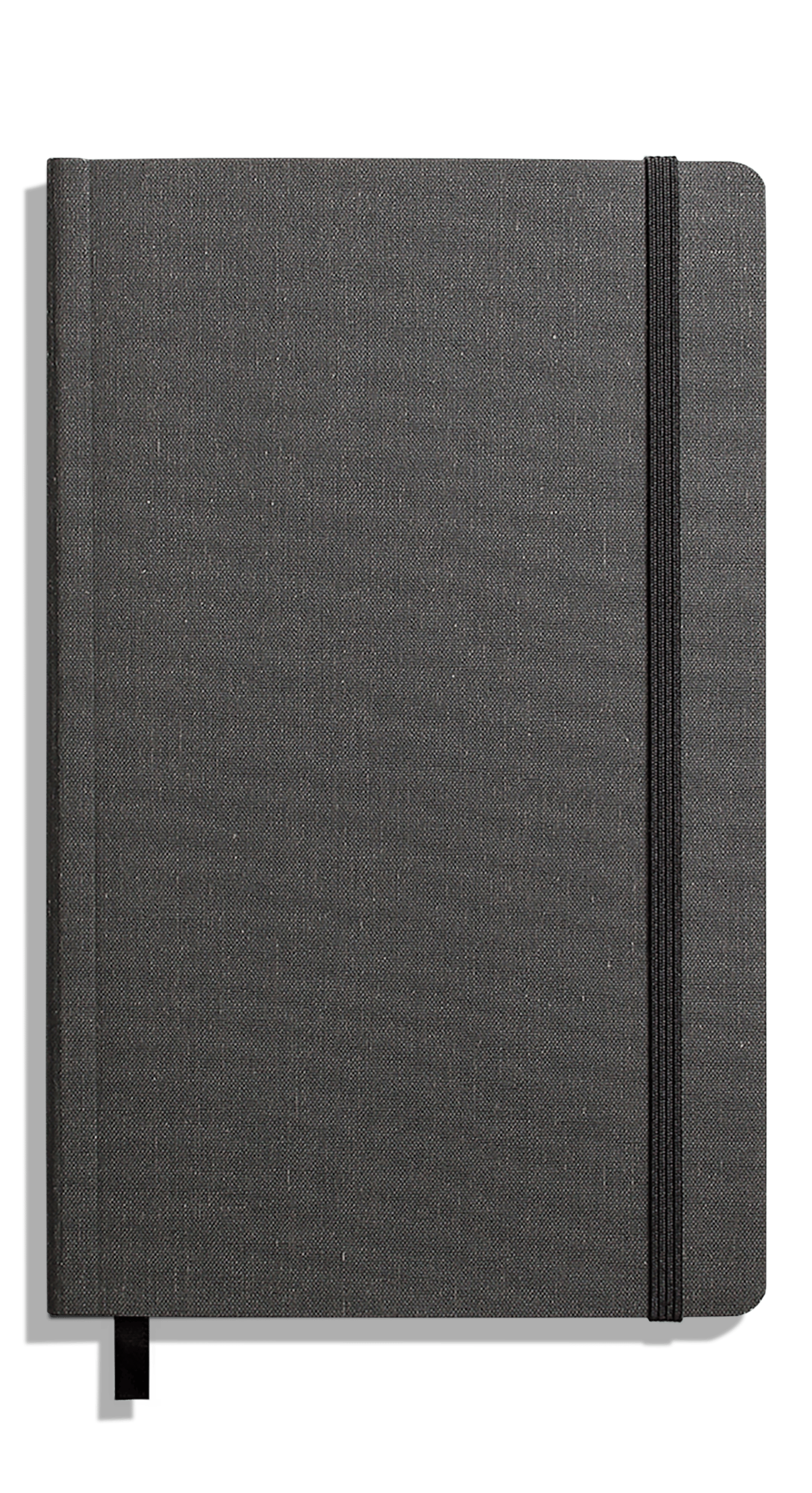 Shinola Plain Journal | Medium Soft Linen + Monogrammable | Charcoal Gray