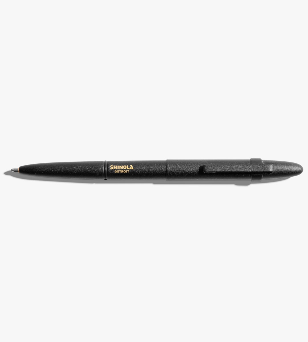 Matte Black Bullet Space Pen, Black Clip, NASA Meatball