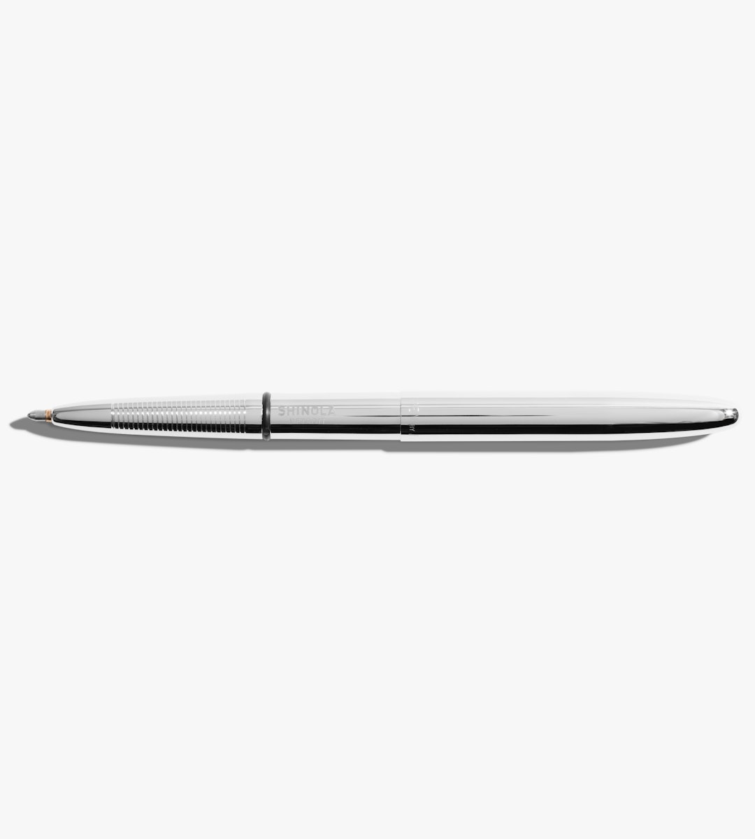 Shinola + Fisher Bullet Space Pen w/Logo Chrome