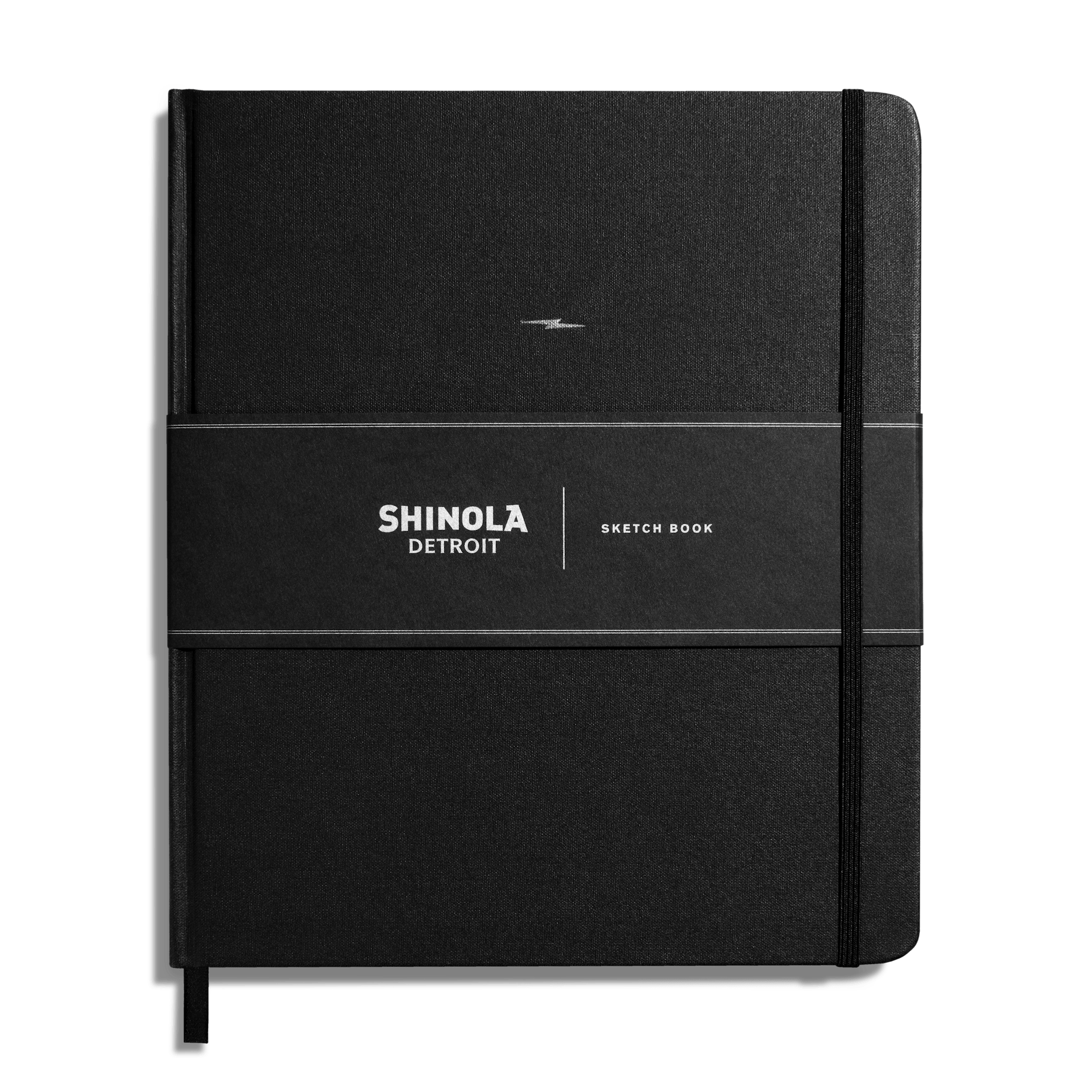 Shinola Sketch Book | Hard Linen 8 x 9.25 | Monogrammable | Jet Black