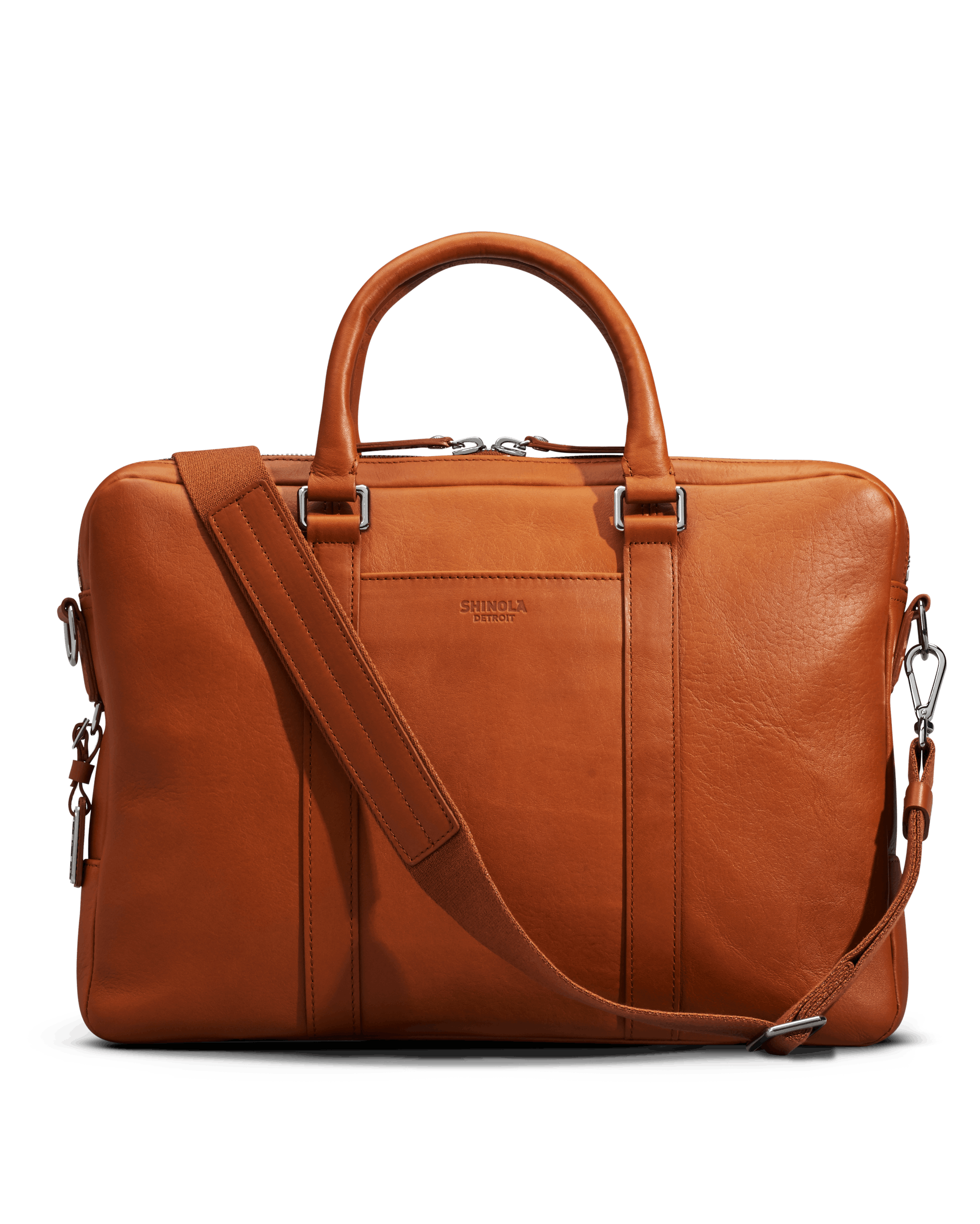 shinola leather briefcase