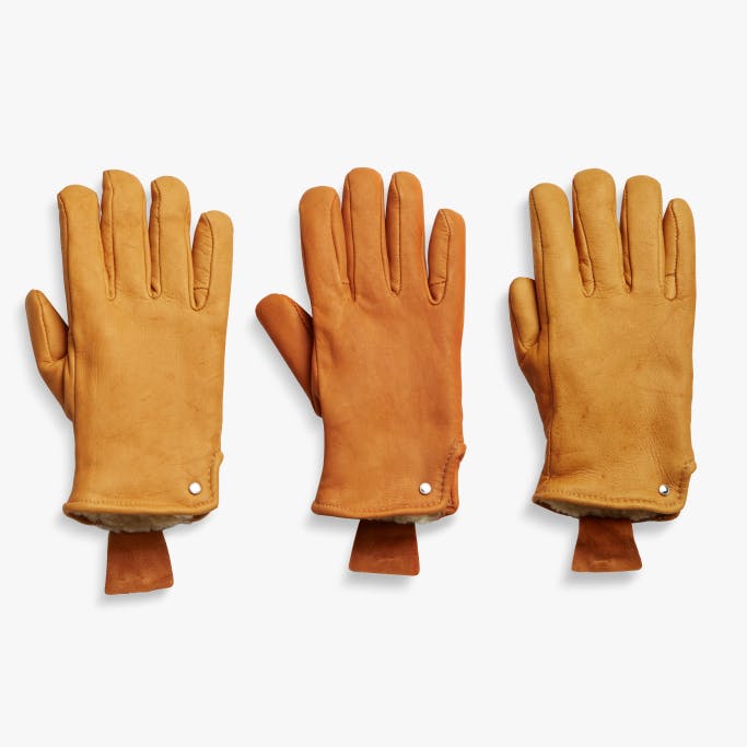 Shinola + Geier Deerskin Lined Gloves