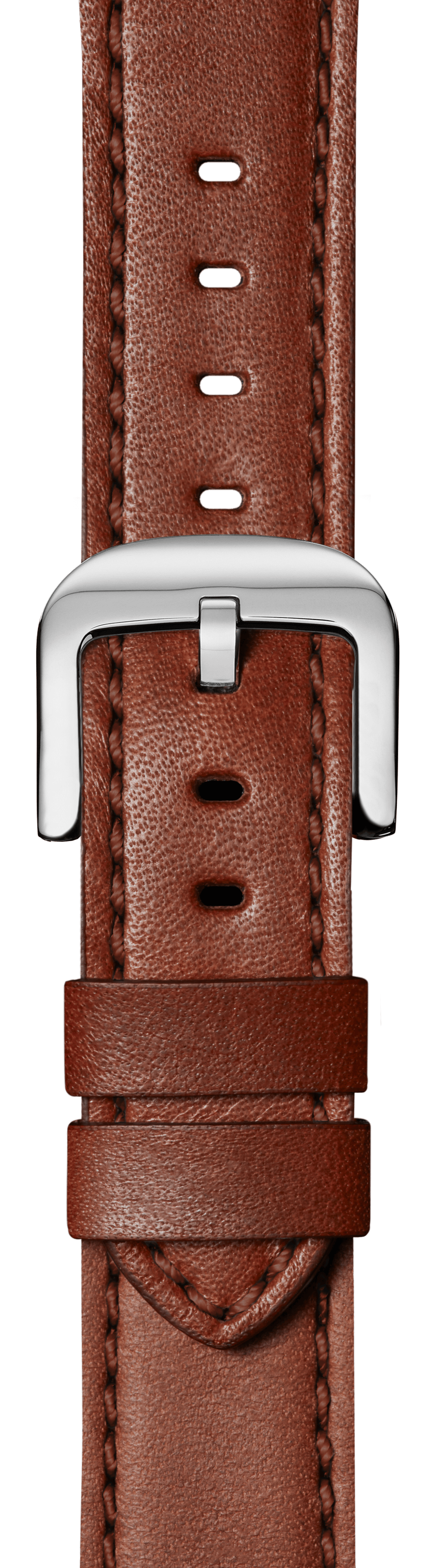Shinola Watch Strap | Dark Cognac Leather | 24mm | Quick Release