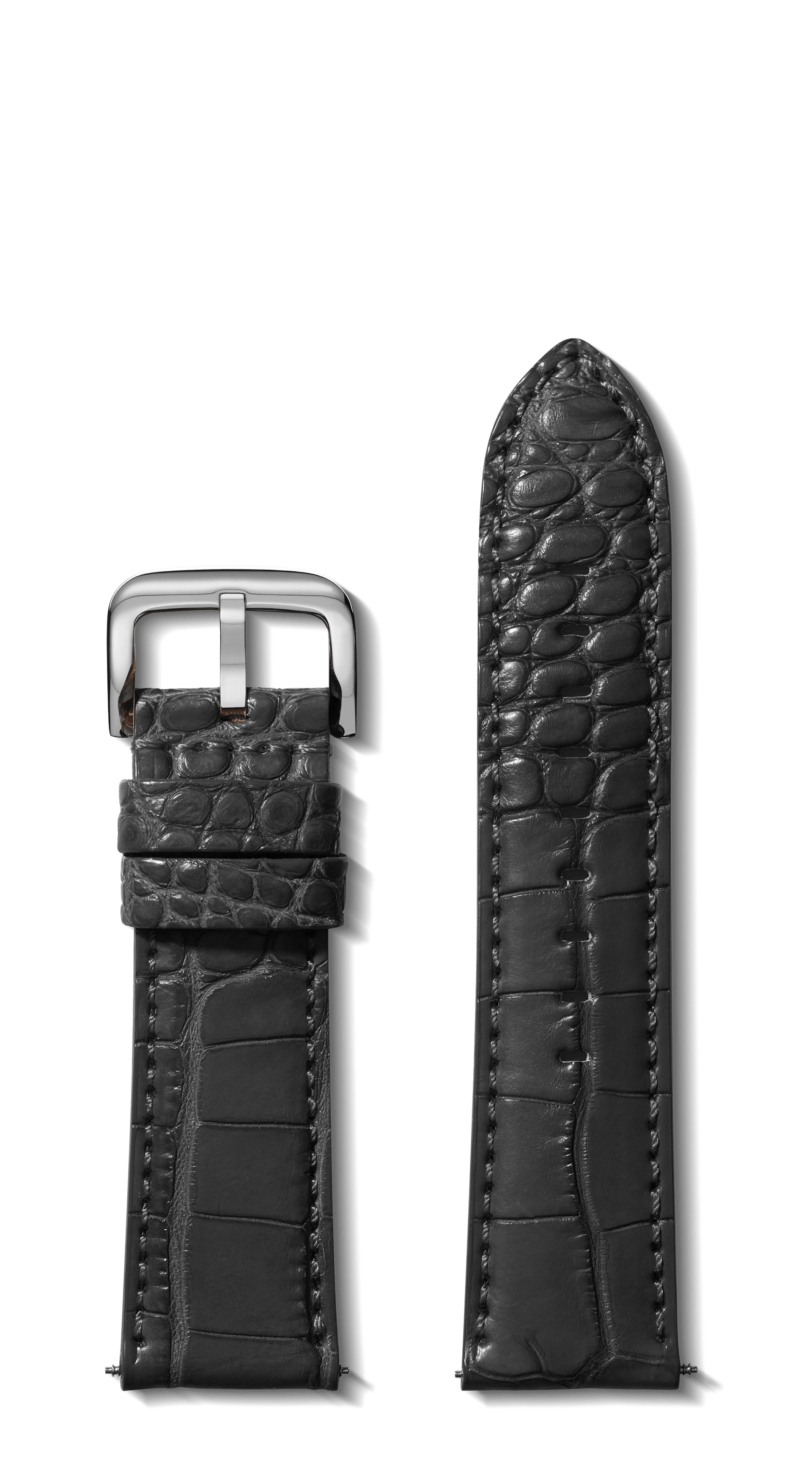 Making a CROCODILE Leather Watch Strap (Free PDF Pattern) - YouTube