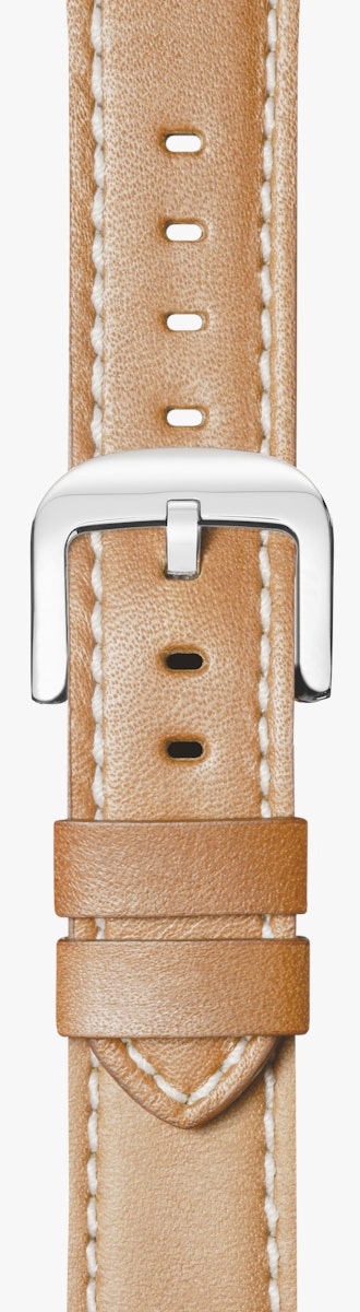 Sydøst Kronisk Kæledyr 20mm|Natural Leather Strap|RR|Contrast | Shinola® Detroit