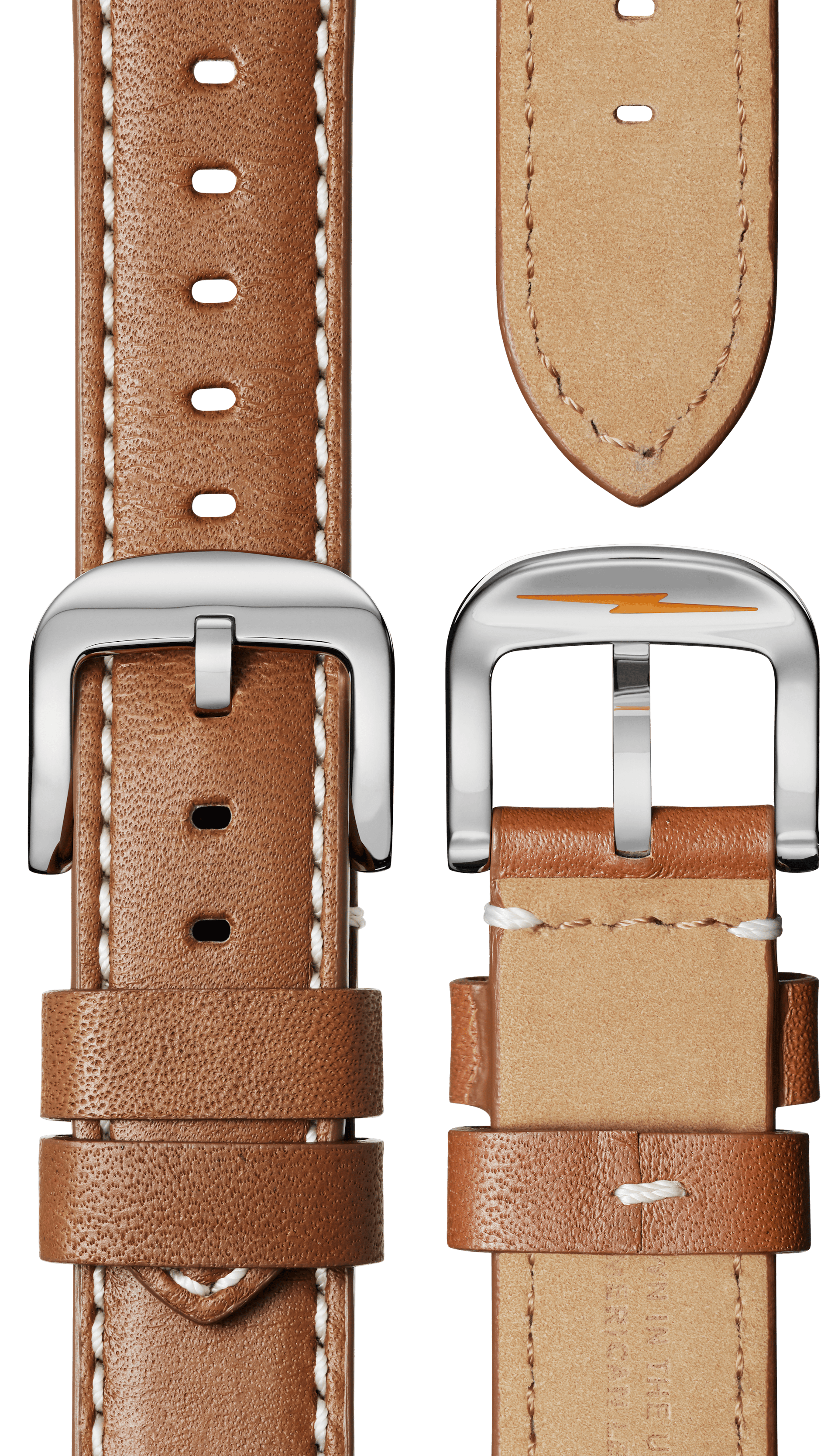 Shinola Watch Strap |Largo Tan Aniline Leather | 18mm