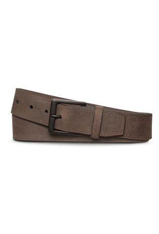 Center Bar Buckle Leather Belt - Cellar Leather
