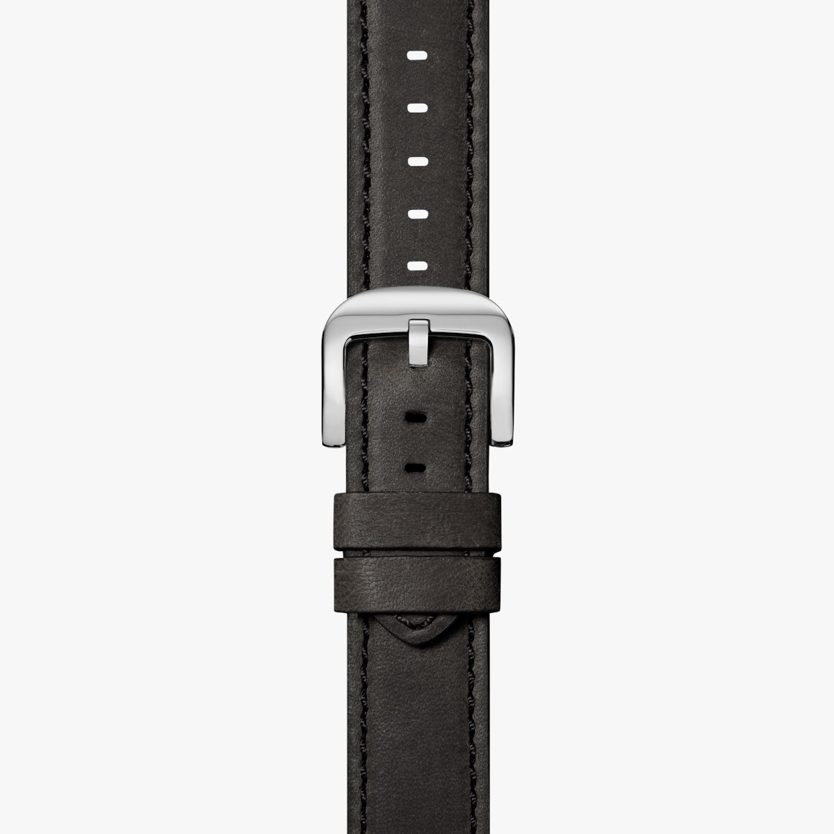 20mm Black Leather Strap RR Quick Release Shinola Detroit