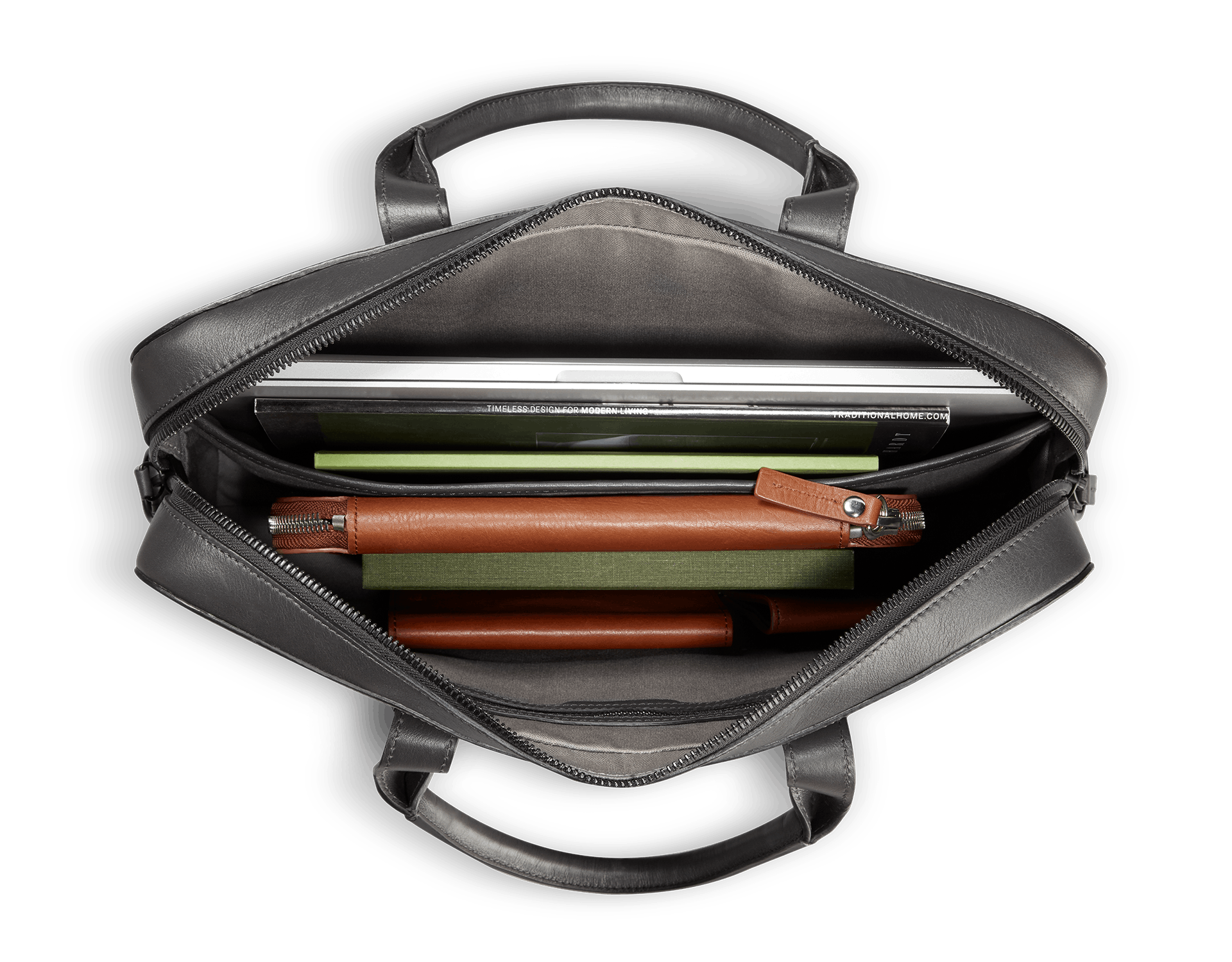 shinola leather briefcase