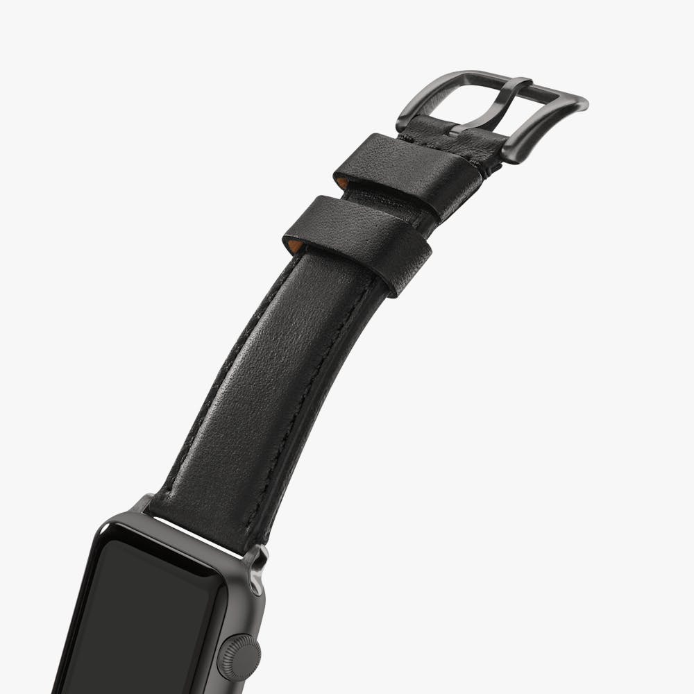 Black Leather Strap for Apple Watch | Shinola® Detroit