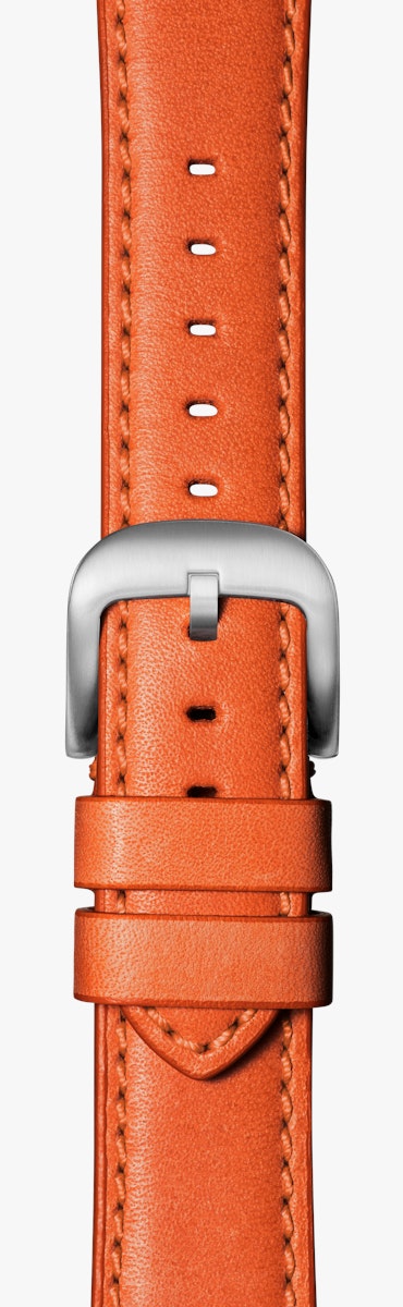 Orange Leather Strap for Apple Watch®