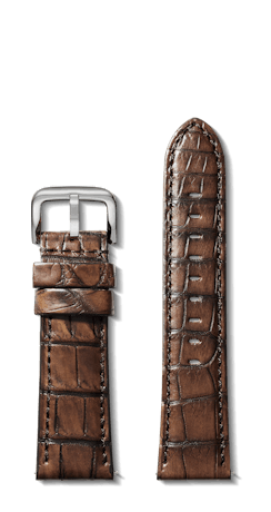 24mm Brown Genuine Alligator Strap | Shinola® Detroit