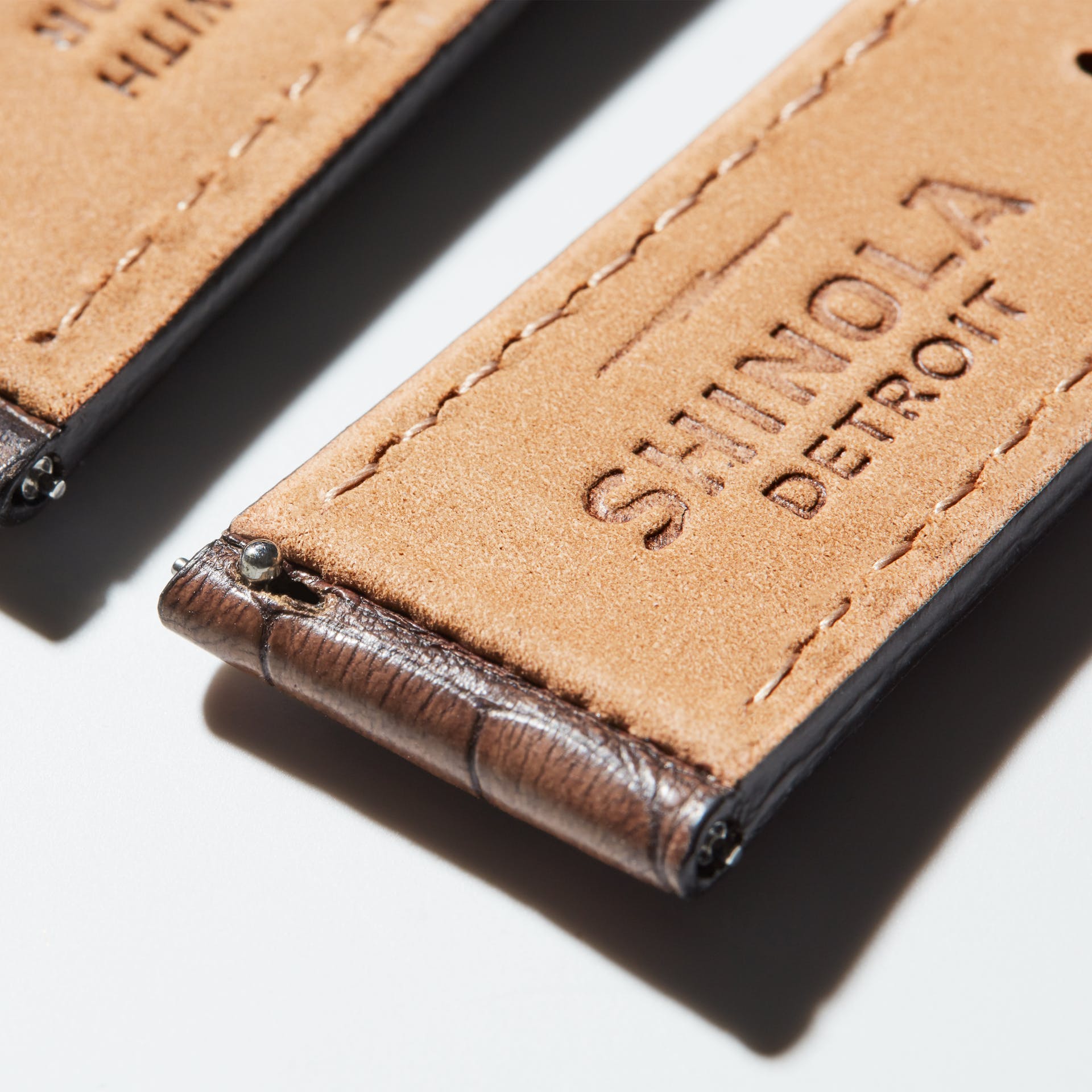 24mm Brown Genuine Alligator Strap