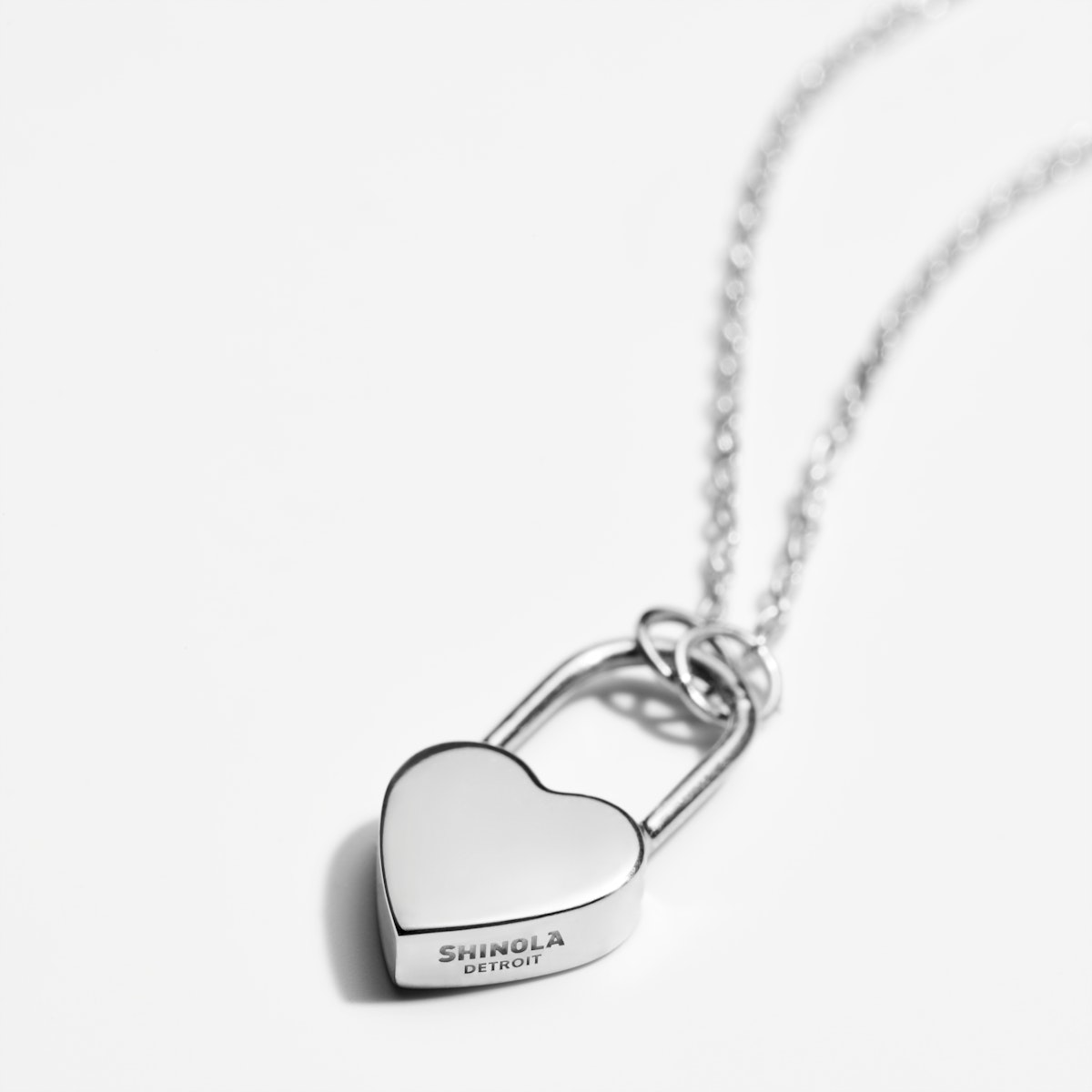 Shinola Bracelet, Heart Lock Chain