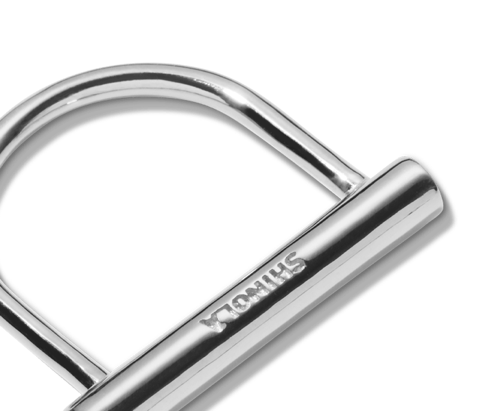 silver bike lock