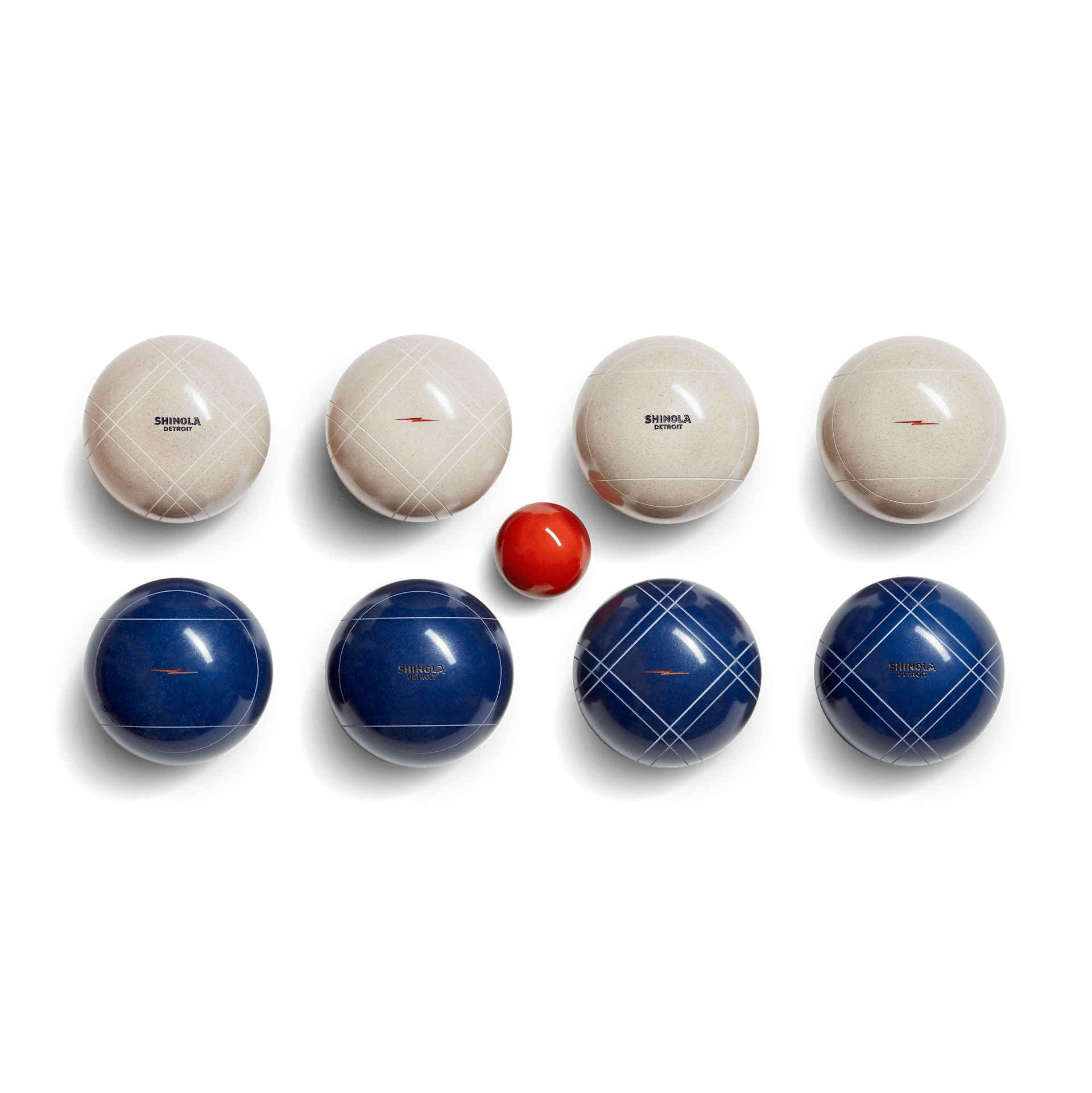 Shinola + St. Pierre Bocce Ball Set | Navy + Cream