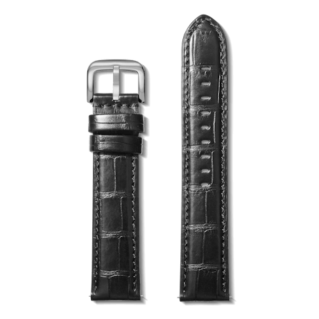 20mm Black Genuine Alligator Strap | Shinola® Detroit