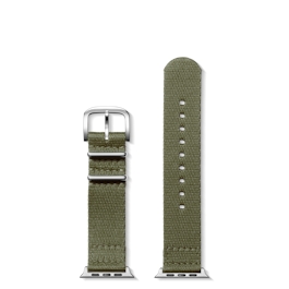Khaki Split Nylon for Apple Watch 38mm 40mm Shinola Detroit