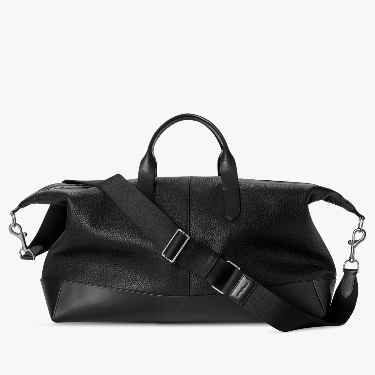Leather holdall black Clearance
