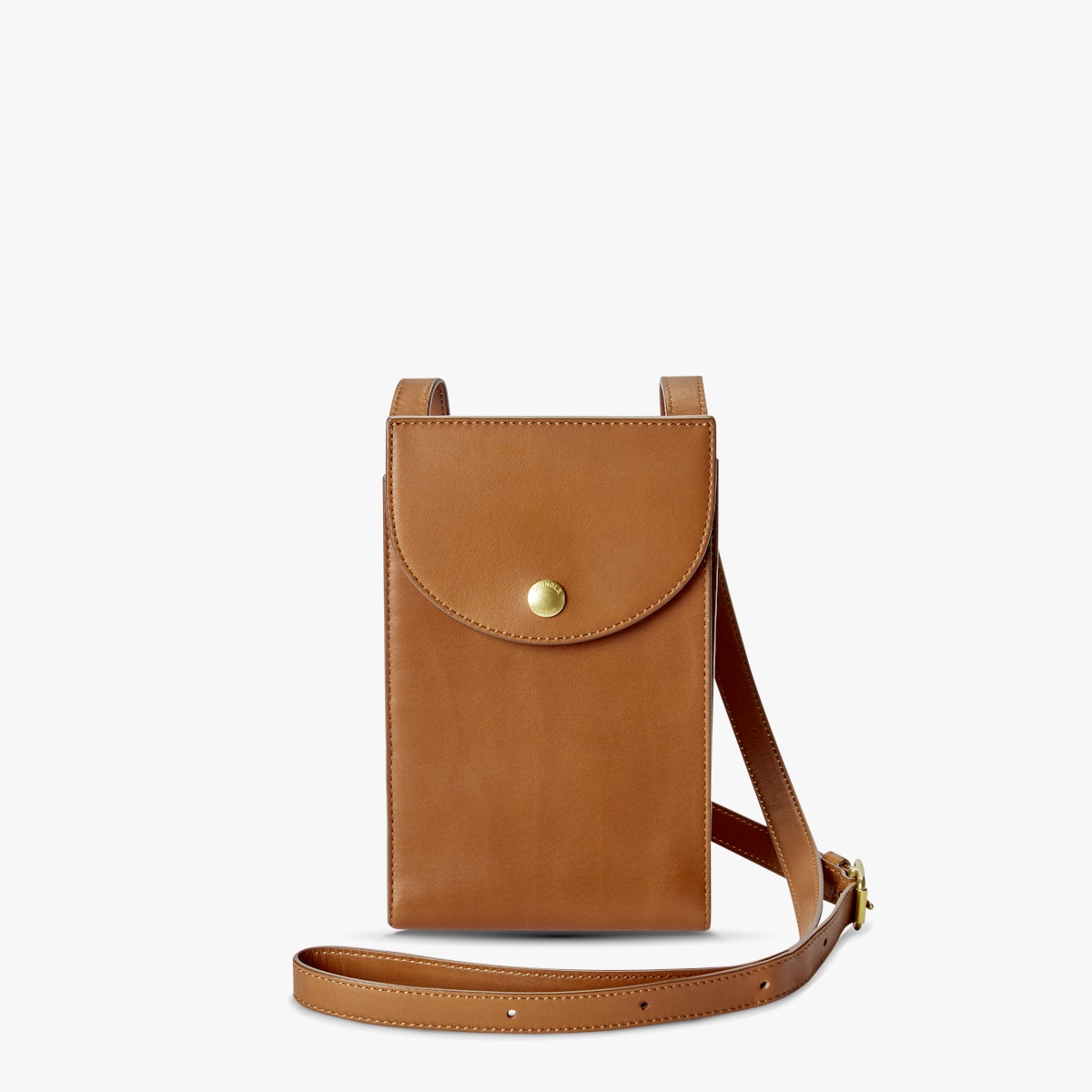Leather Phone Crossbody With Flap Tab, Leather Handbags