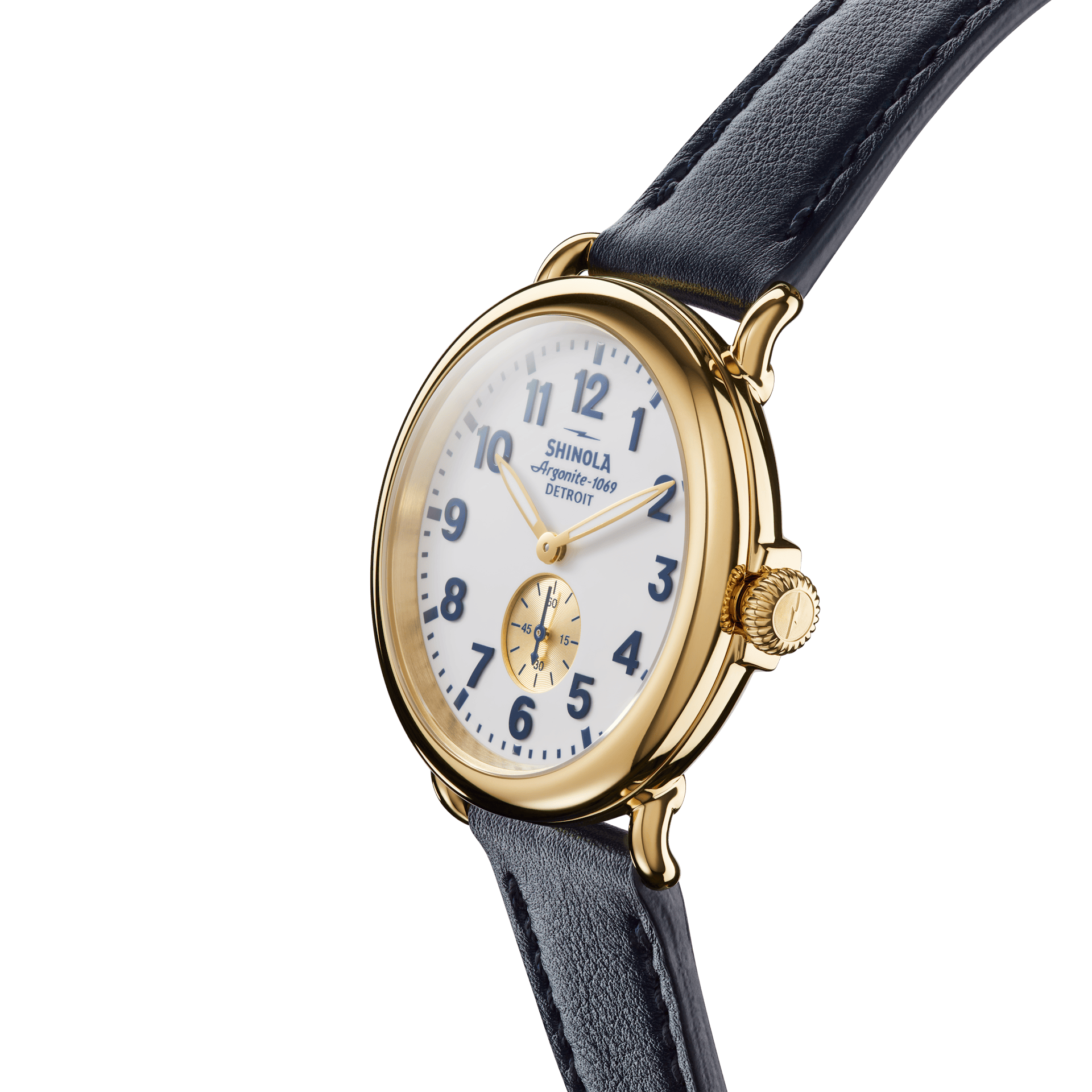 Runwell 41mm|White Dial|Navy Leather Strap | Shinola® Detroit 