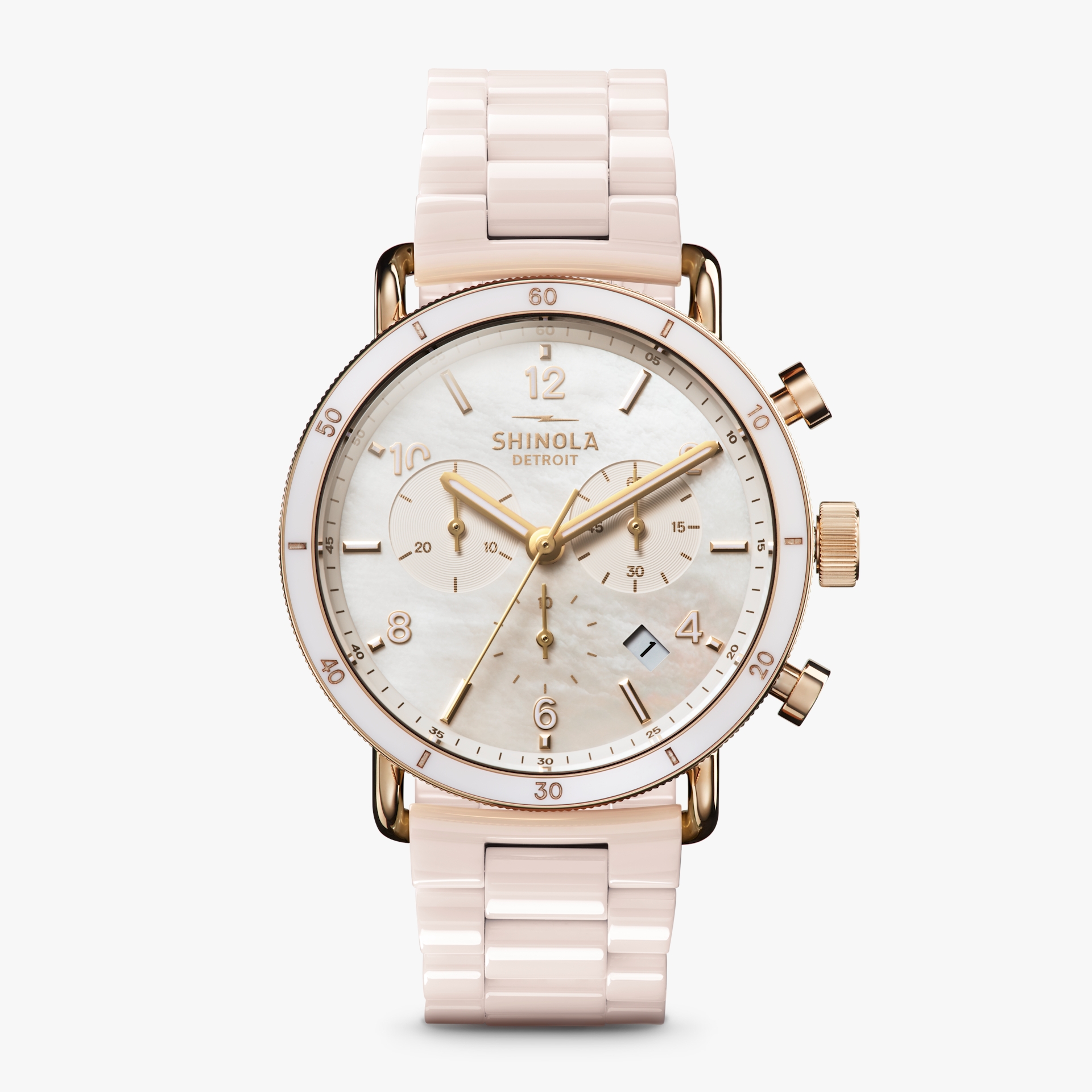 口コミ サイト 商品 + Dial Pearl of Mother Blush Canfield | Bracelet Ceramic 時計