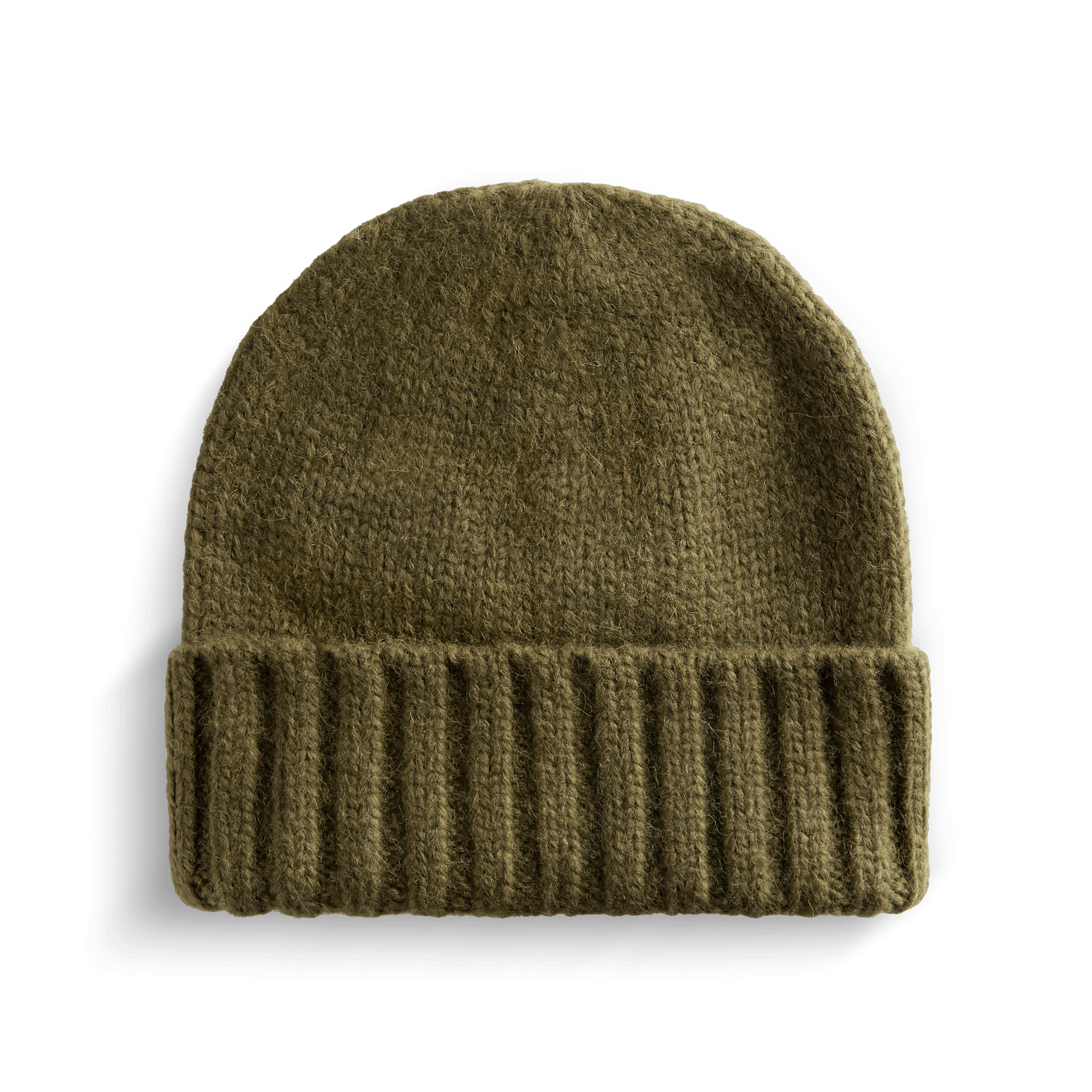 Alpaca Wool Hat Knit -Army 