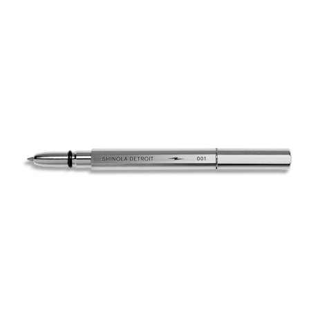 Shinola + Fisher Bullet Space Pen w/Logo Chrome