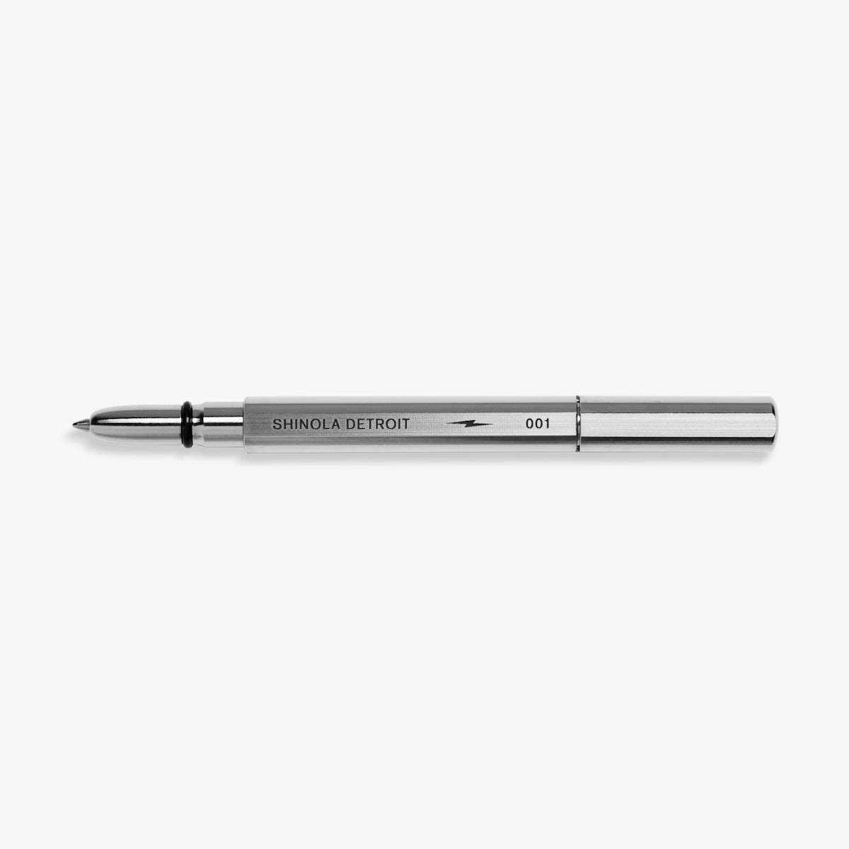 Shinola Signature Pen/ Logo/ Brushed Steel