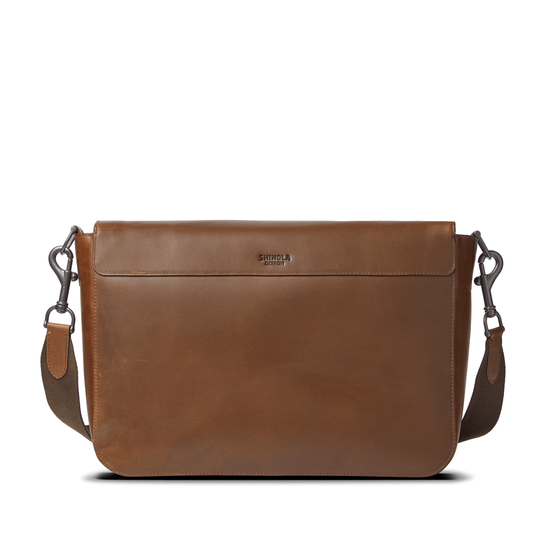 Shinola navigator leather messenger bag Clearance