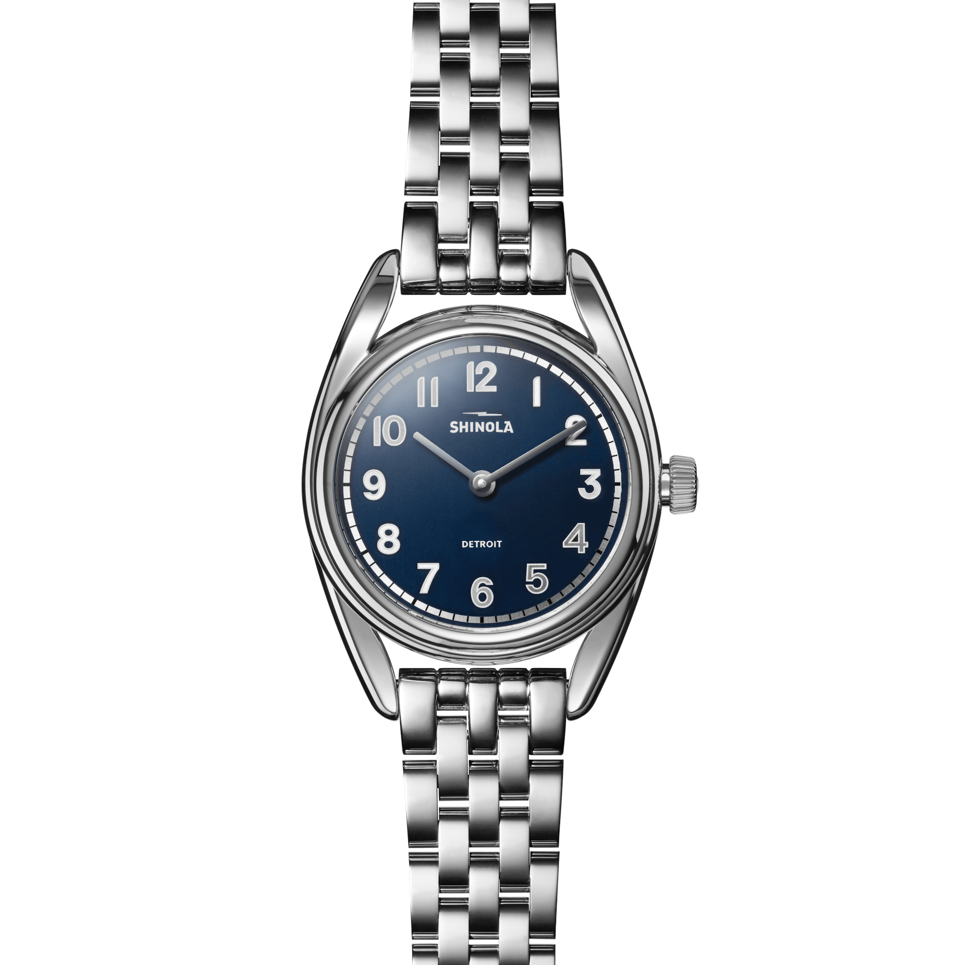 The Derby 30mm | Navy Dial + Silver Stainless Steel Strap