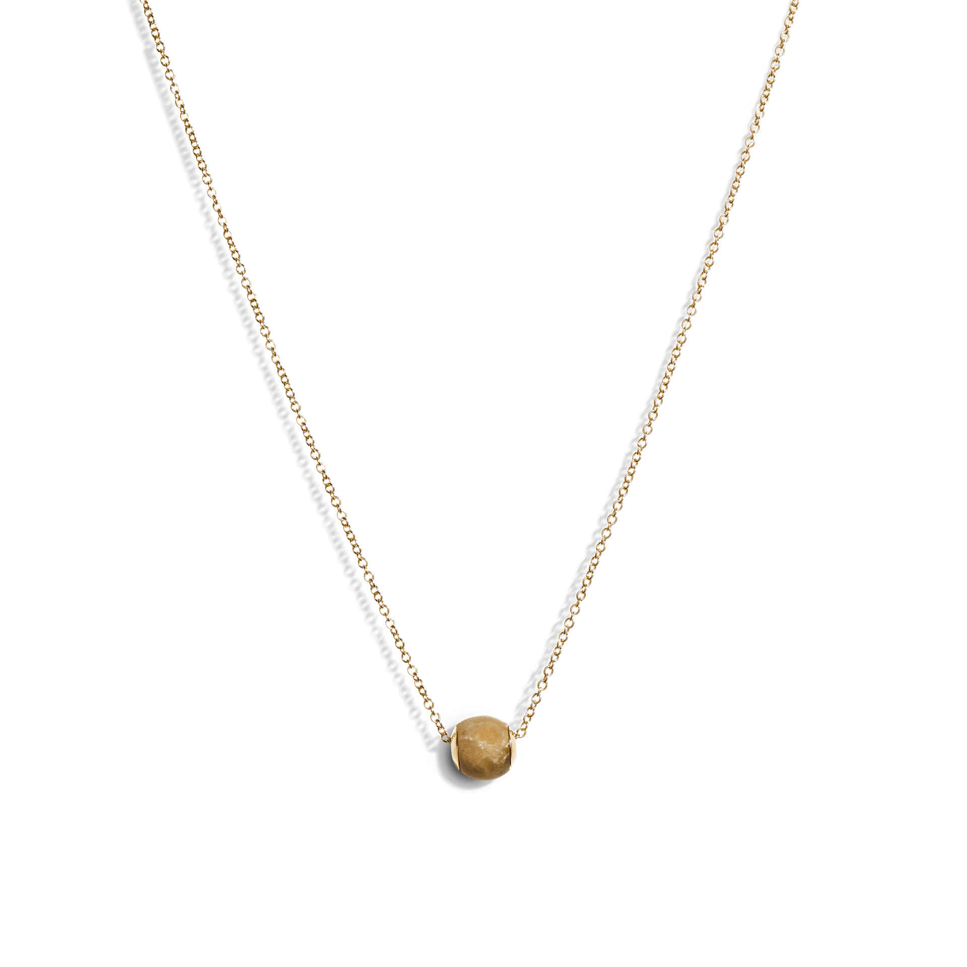 Bolt Pendant Necklace|14k Gold + 