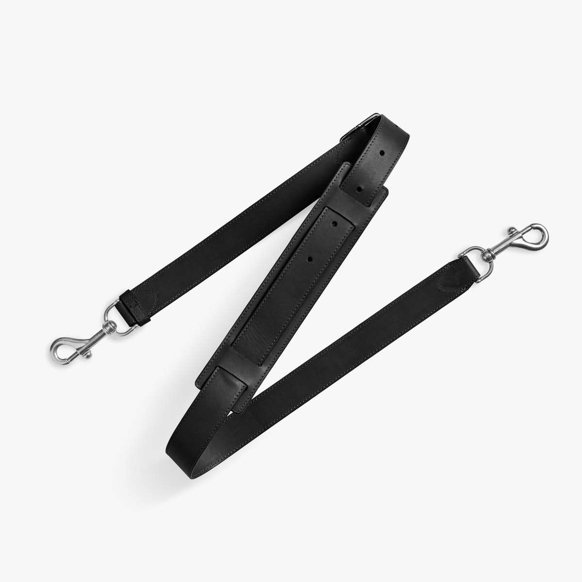 Shinola | Men's Leather Crossbody Strap | Black Leather