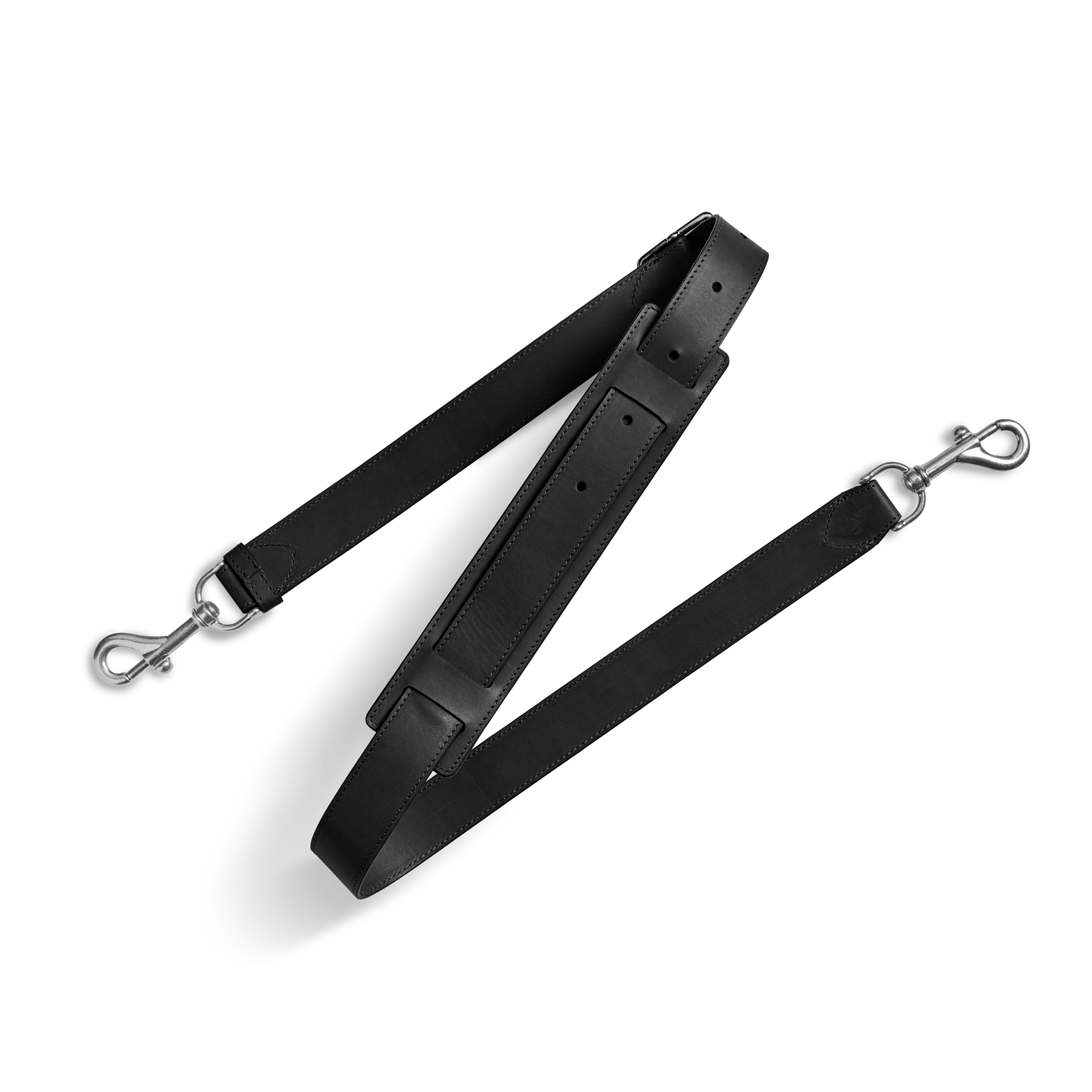 Leather Crossbody Strap - Black