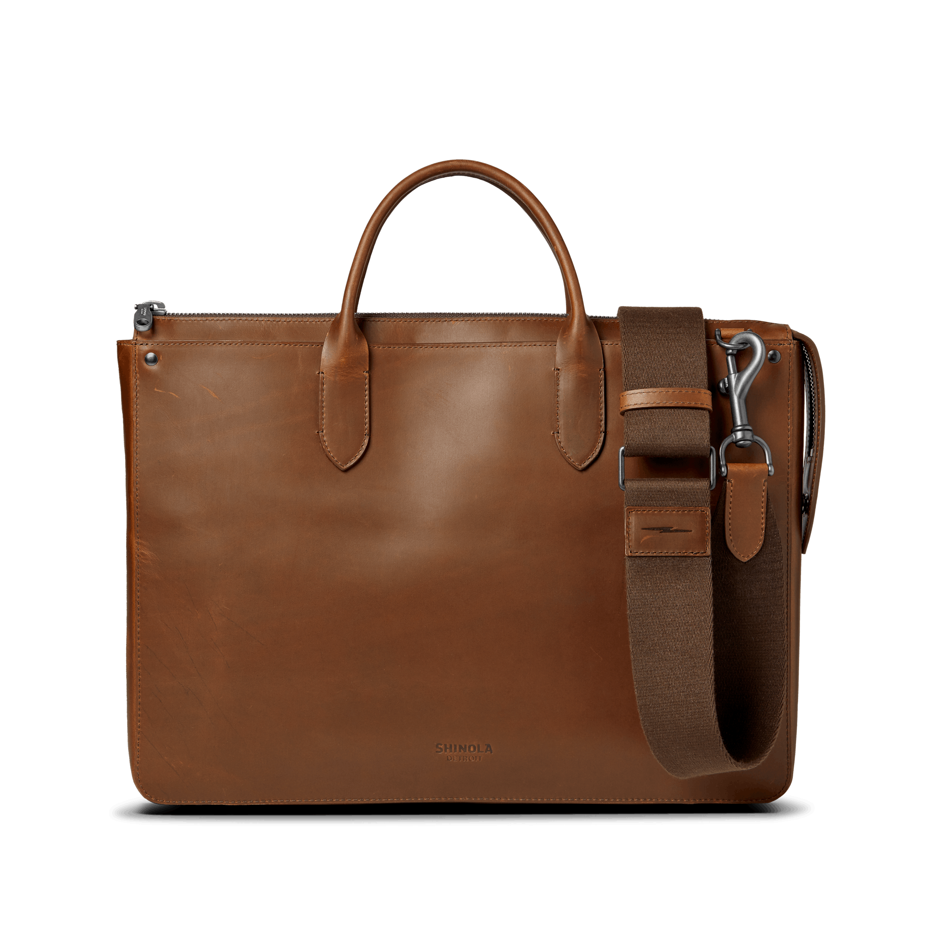 The Slim Traveler Brief Navigator Leather Shinola® Detroit