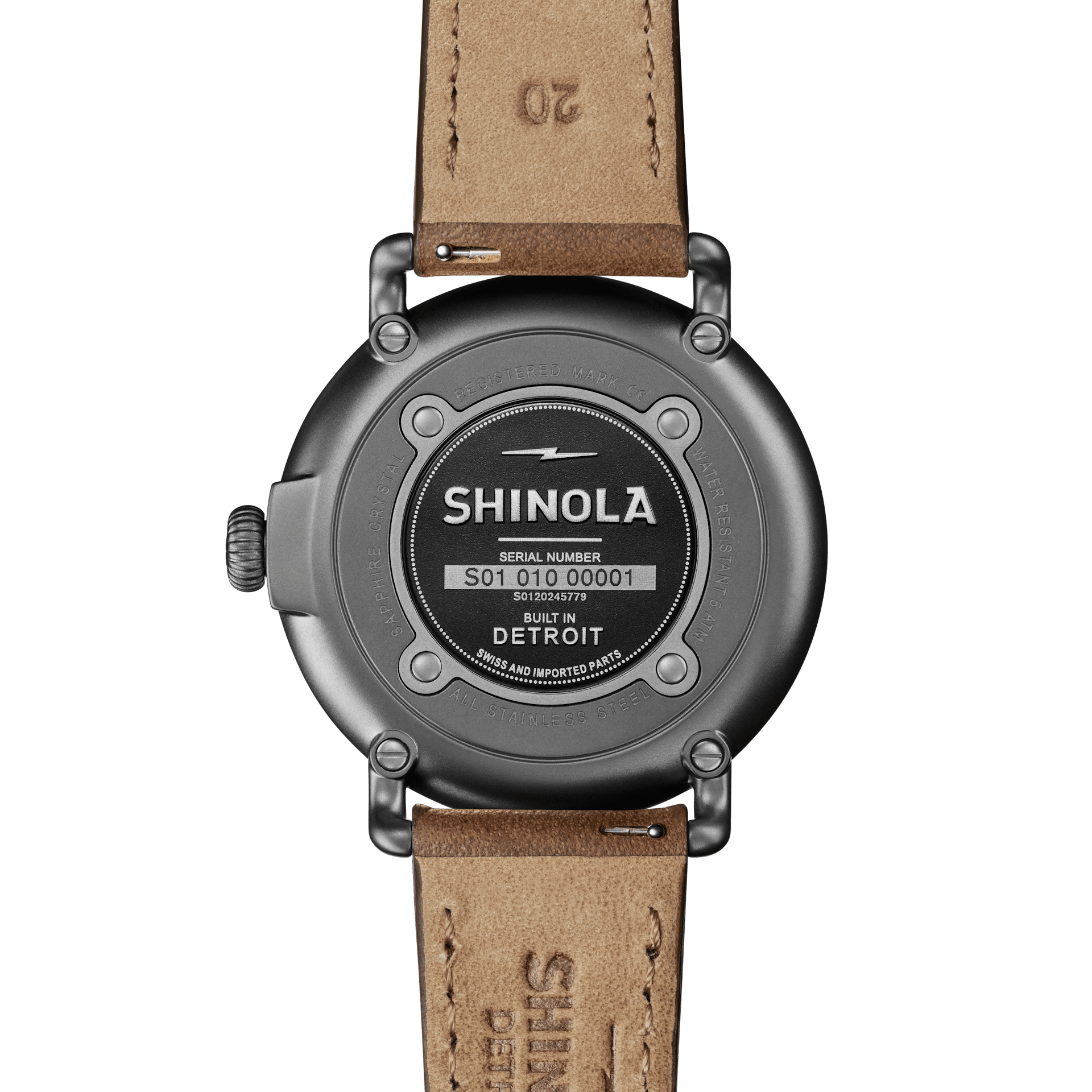 Runwell 41mm|Petoskey Stone Dial|British Tan Leather Strap | Shinola 