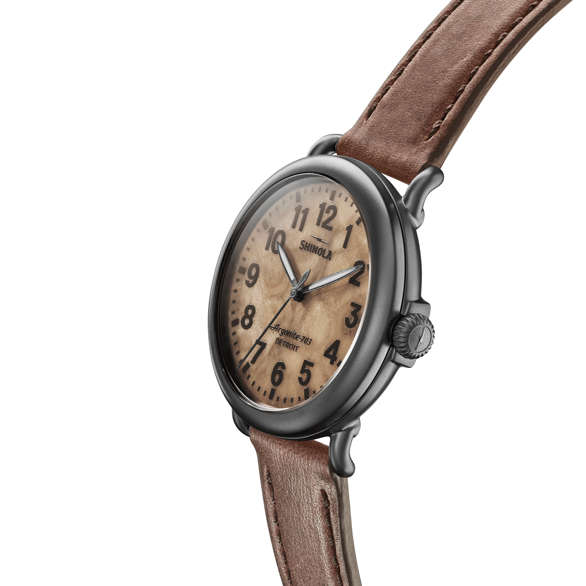 Runwell 41mm|Petoskey Stone Dial|British Tan Leather Strap 
