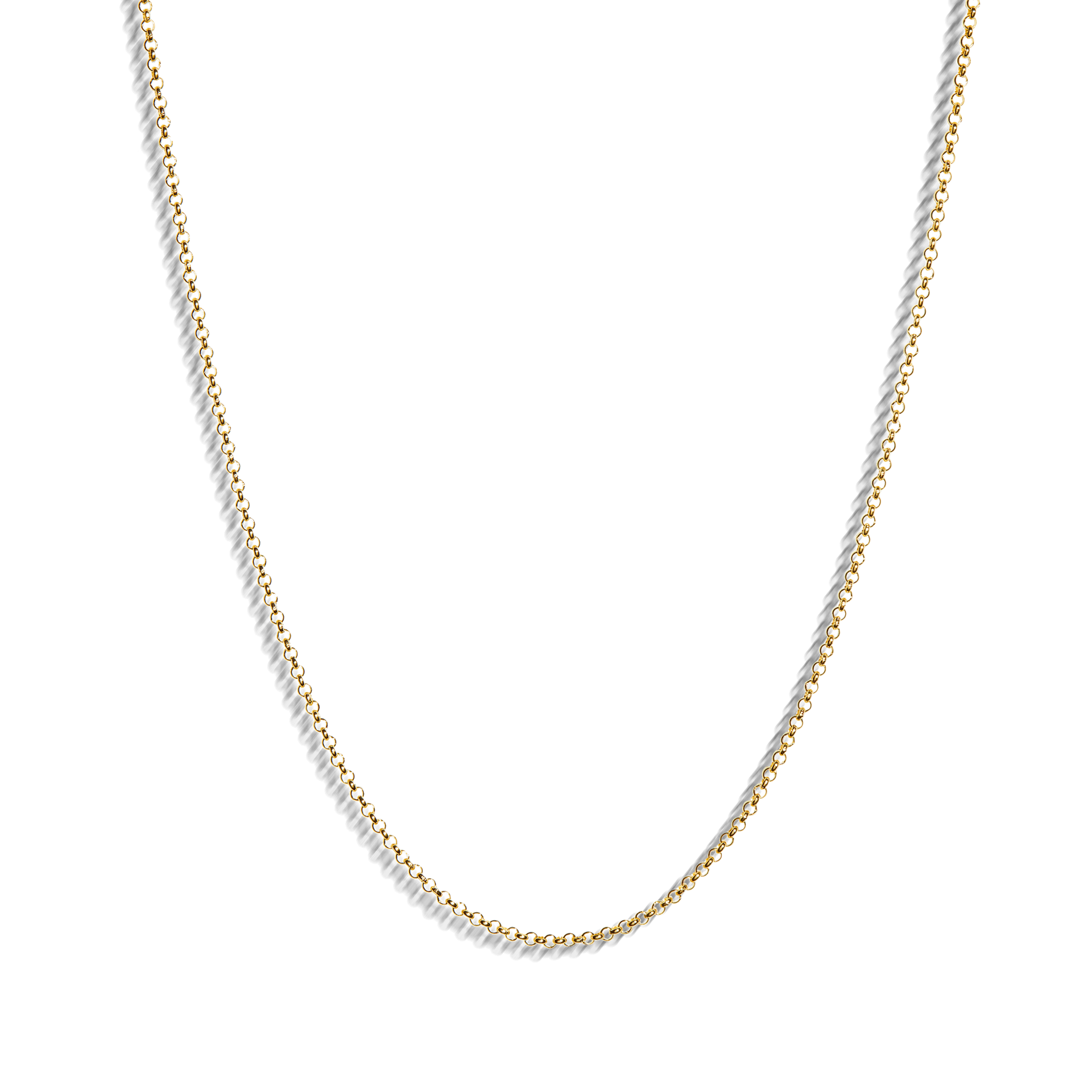 Solid 14K Gold Rolo Cable Chain, Men Gold Chain, Real 14k Gold Cable Chain  Necklace, Thickness:2mm 2.50mm 3mm, 50cm20 Inc 60cm24 Inc - Etsy