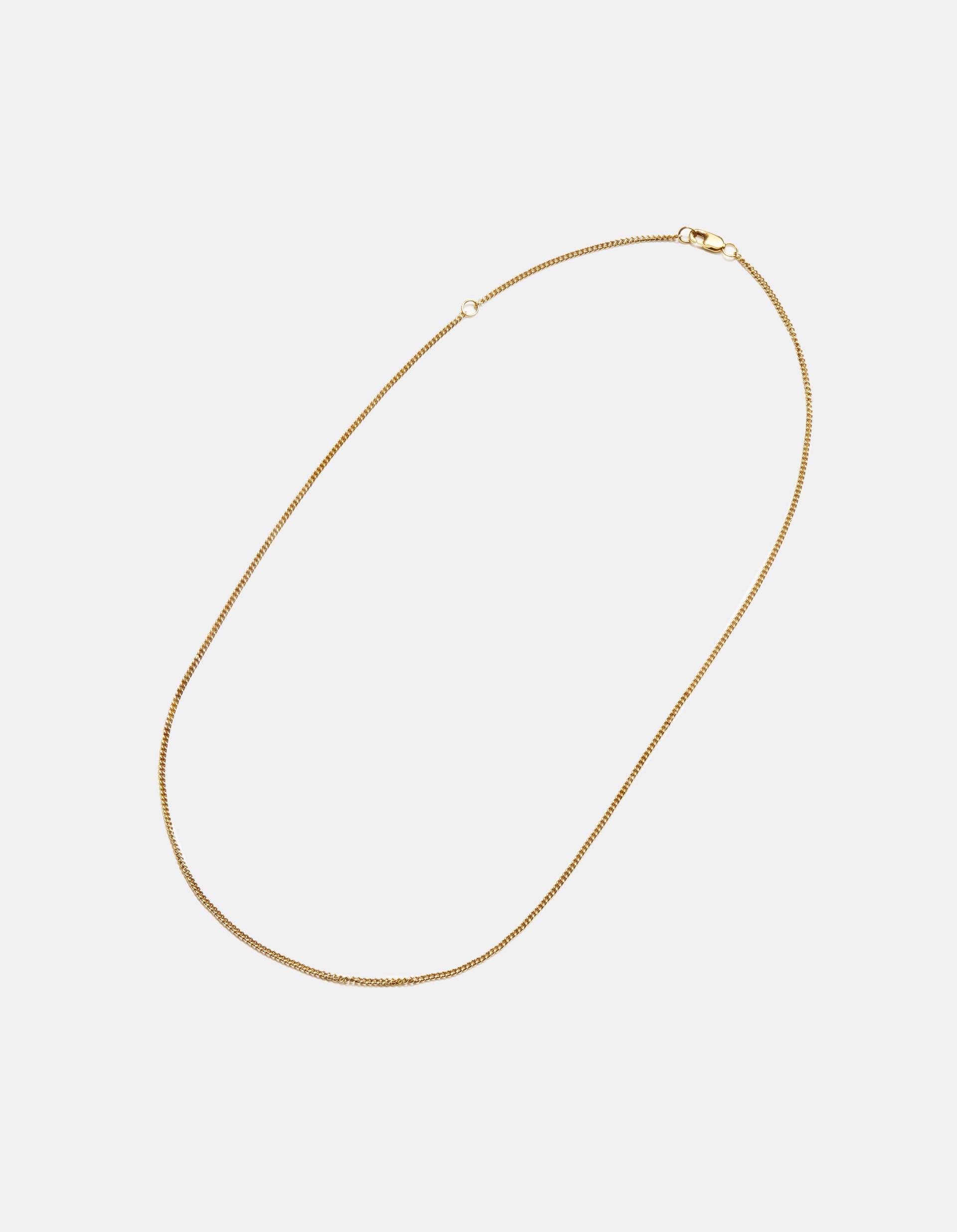 Yellow Gold Adjustable Diamond Cut Spiga Chain Necklace 1.6mm | REEDS  Jewelers