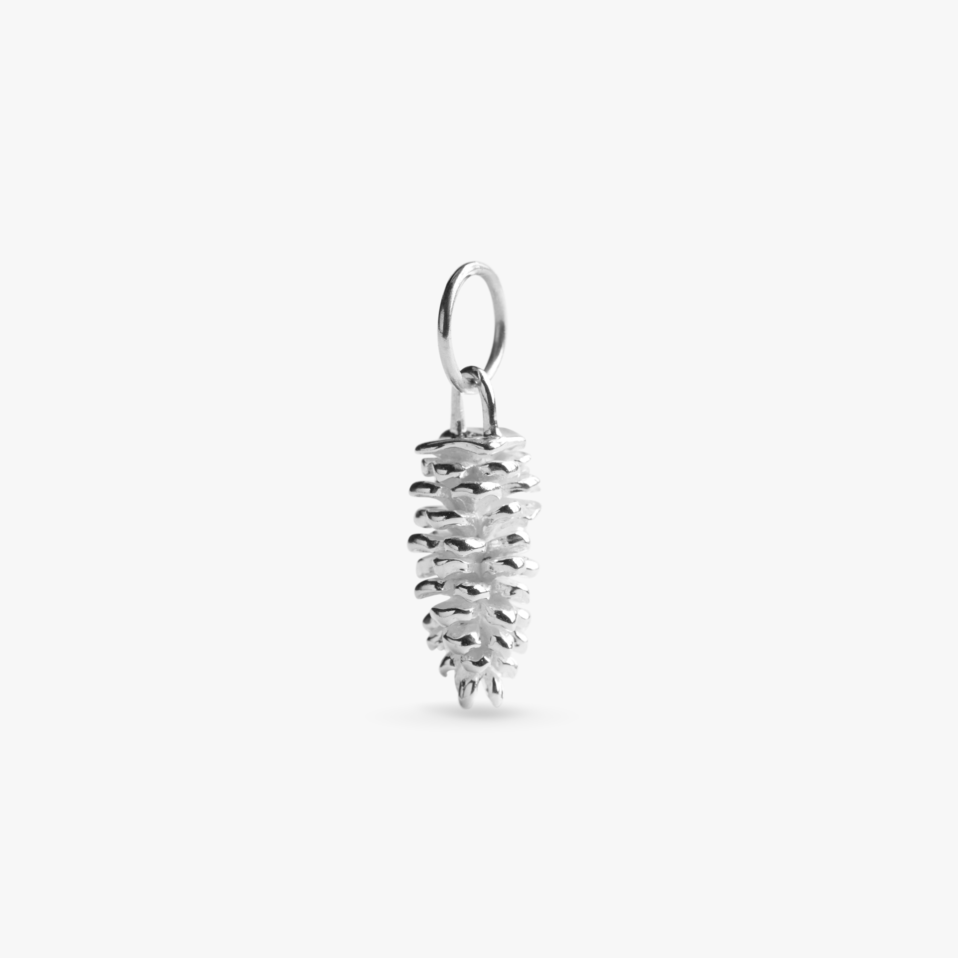 Sterling silver pinecone charm on sale
