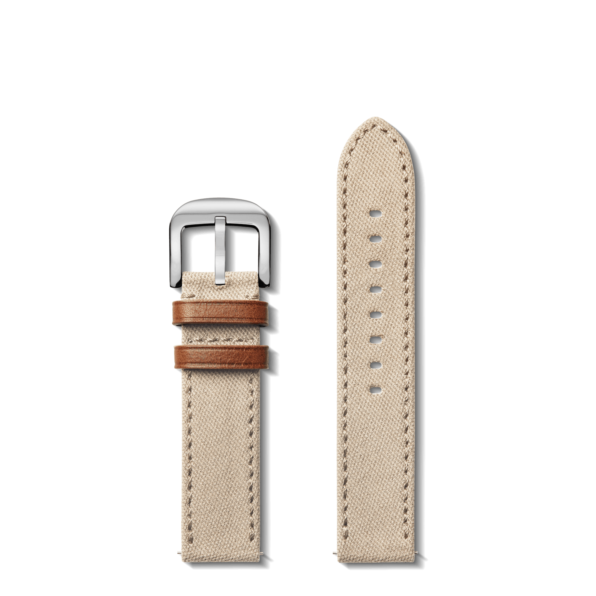ROLLED WHITE CANVAS – Sword Watch Straps