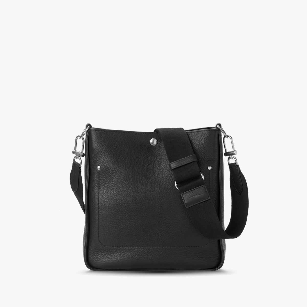 Shinola Women's The Pocket Crossbody Bag | Black Natural Grain Leather
