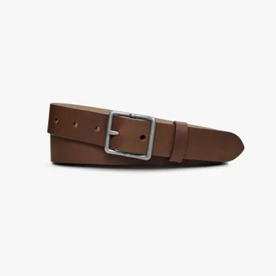 Shinola Men's Leather | Center Bar Buckle Belt | Brown