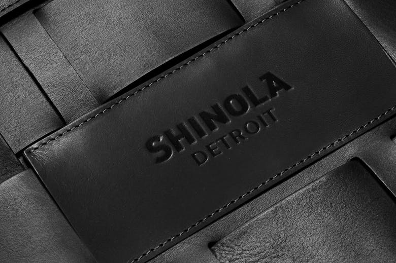 close up shot of leather on bag
