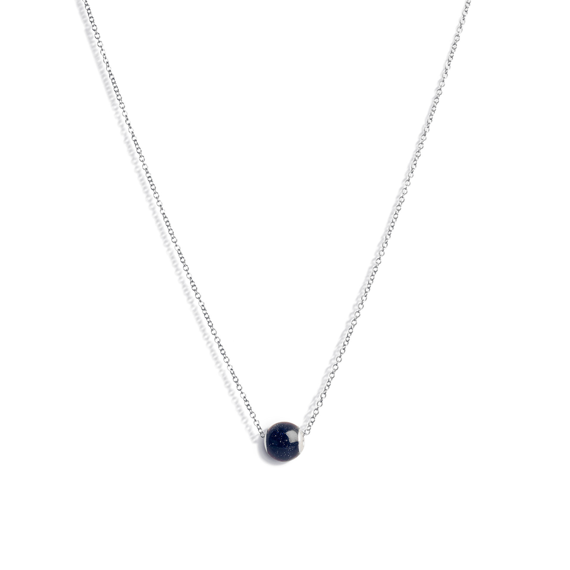 Blue Sandstone Bead Necklace