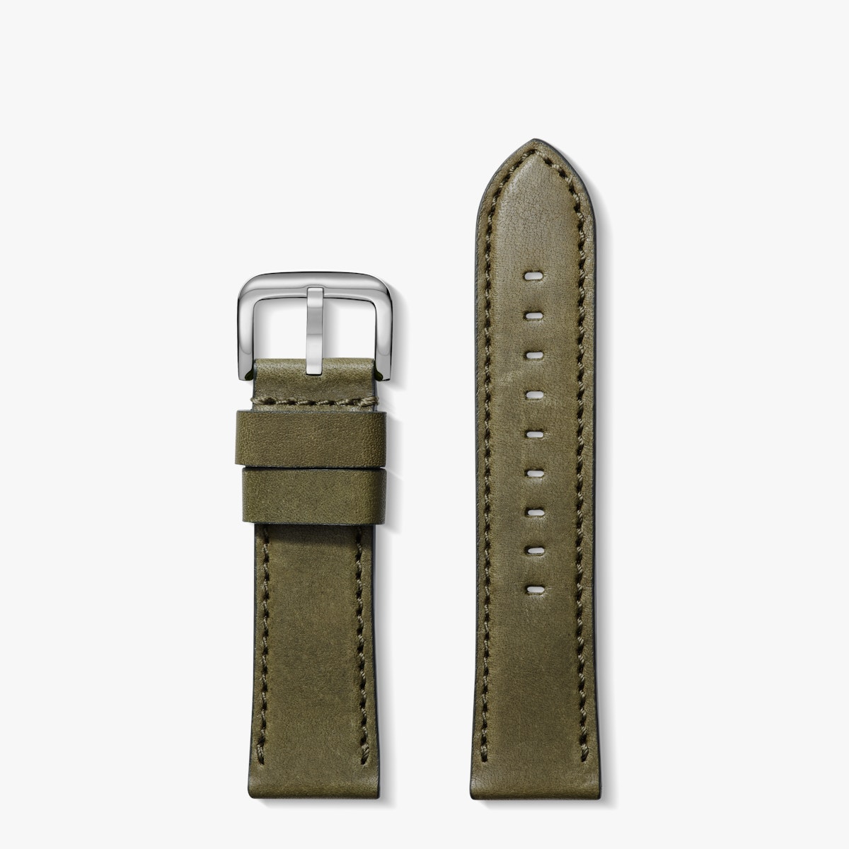 24mm Olive Leather Strap Shinola Detroit