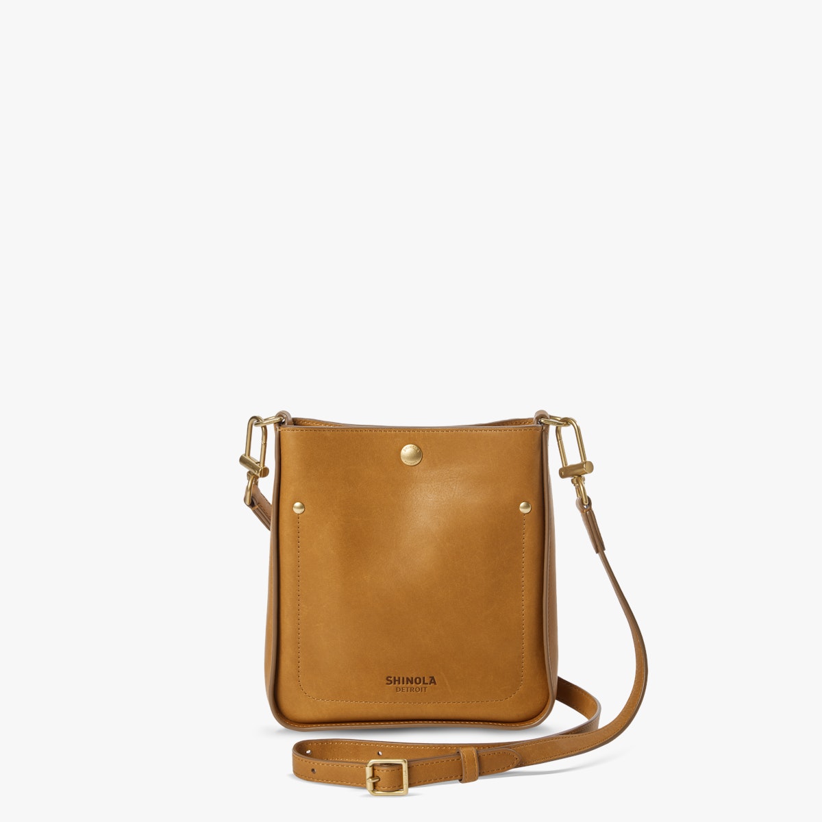 Shinola Women's The Mini Pocket Crossbody Bag | Natural Leather