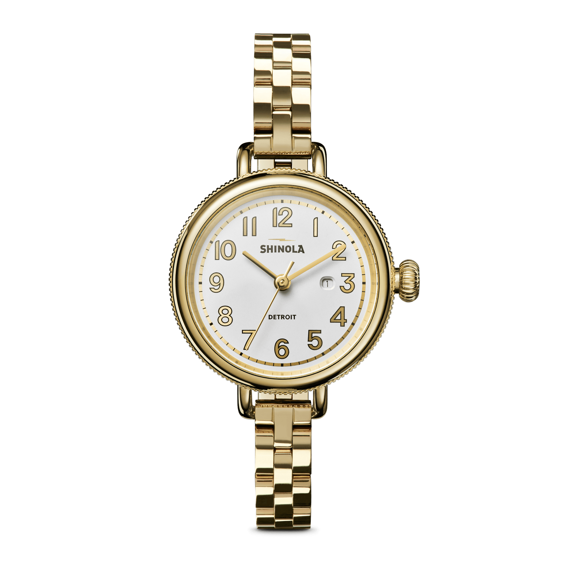 The Birdy 34mm Watch | Silver Dial+ Gold Bracelet