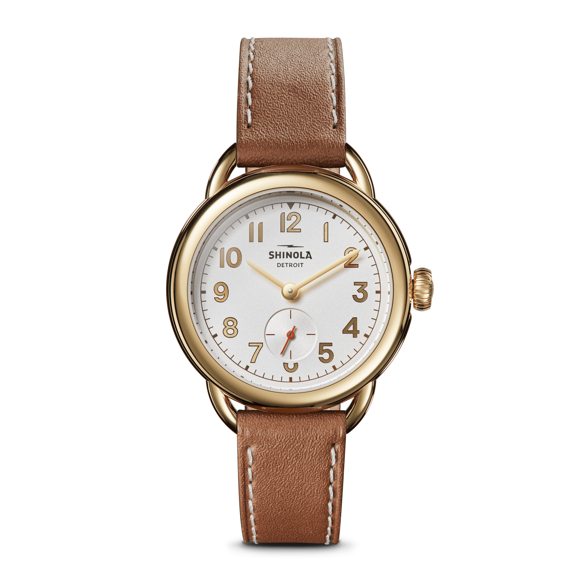 Women's Watch | The Runabout |  Silver Dial + Tan Leather Strap